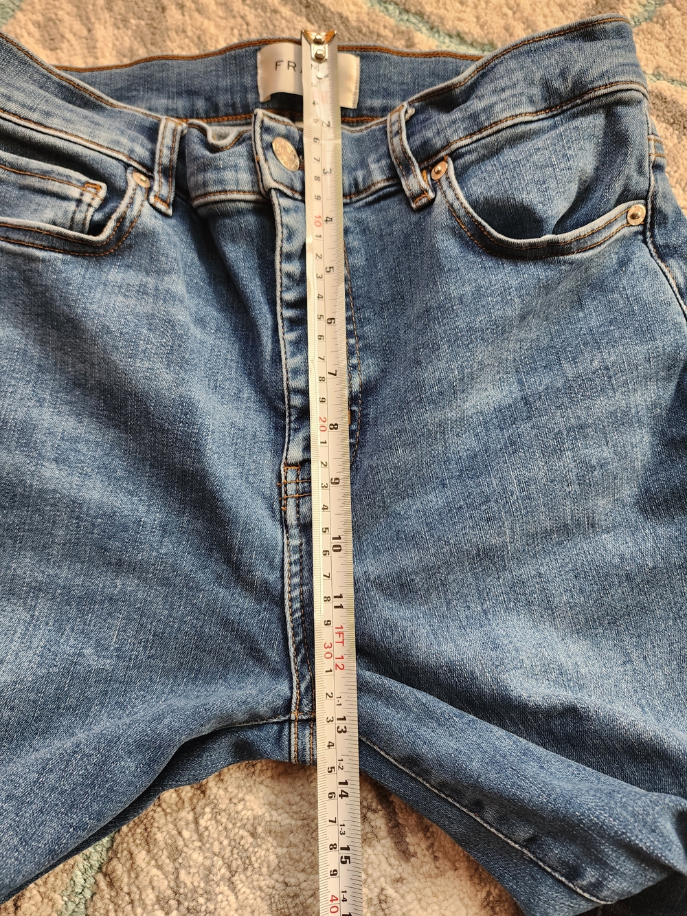 FRAME Le High Straight Long Denim Jeans Women’s Size 29 High Rise Stretch - Picture 13 of 16